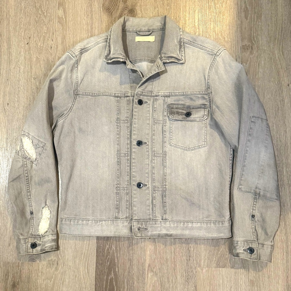 All Saints - Gasidro Grey Denim Jacket
